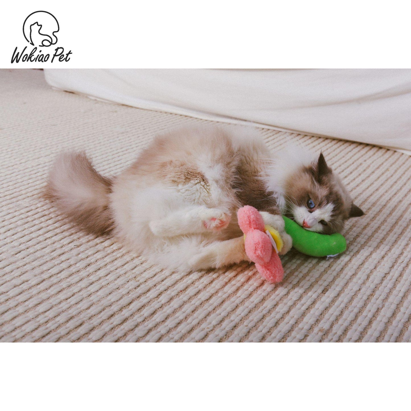 Flower Cat Mint - Interchangeable, Washable, and Perfect for Interactive Play and Photos.