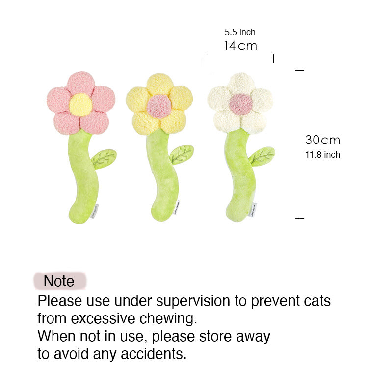 Flower Cat Mint - Interchangeable, Washable, and Perfect for Interactive Play and Photos.